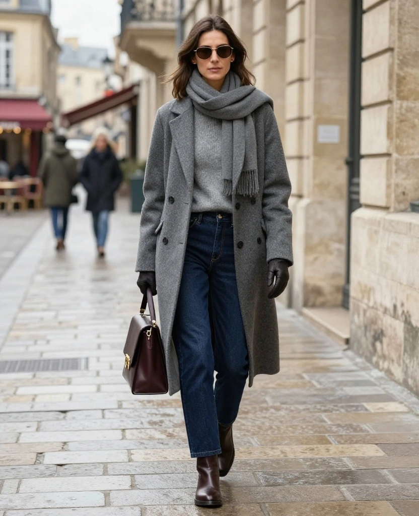 The Ultimate Bordeaux Winter Packing List: 12 Capsule Wardrobe Pieces That Create 30+ Outfits! 16 What to wear in Bordeaux in December The Ultimate Bordeaux Winter Packing List: 12 Capsule Wardrobe Pieces That Create 30+ Outfits! - 4. Dark Straight-Leg Denim: The Reliable Day-to-Night Bottom 1