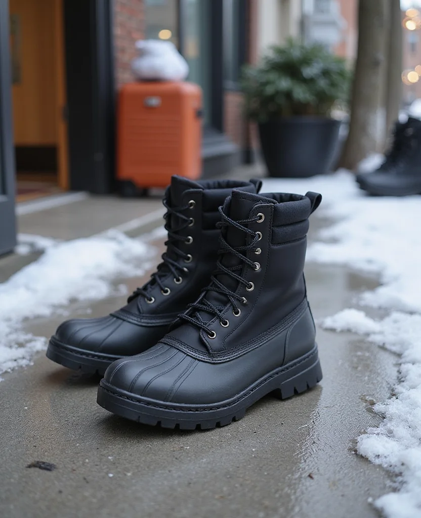 What Shoes to Wear in Ottawa in December: 10 Waterproof Winter Boots That Won’t Let Snow Ruin Your Trip! 36 what to wear in Ottawa in December What Shoes to Wear in Ottawa in December: 10 Waterproof Winter Boots That Won’t Let Snow Ruin Your Trip! - 6. Compact Waterproof Ankle Boots with Ice-Ready Tread 1
