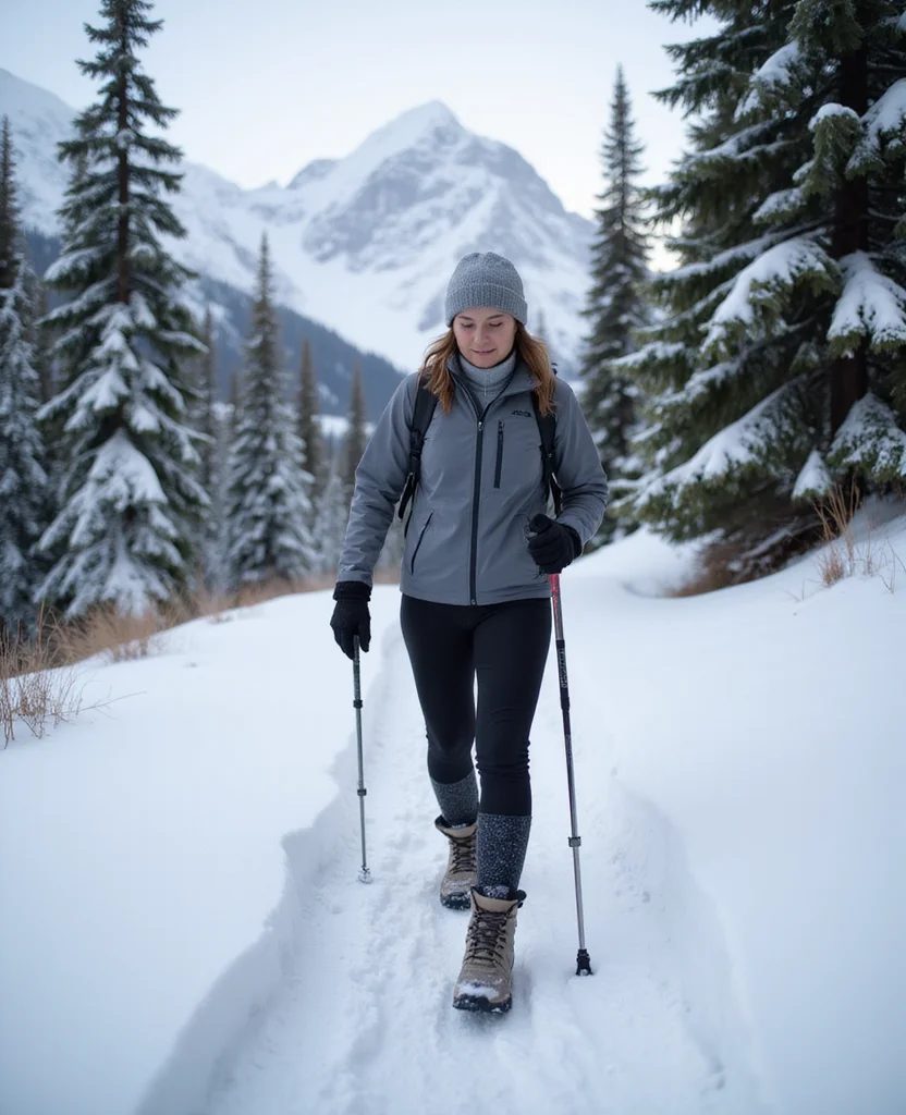 What to Wear Hiking in Jasper in December: 13 Must-Have Layers for Snowy Trails 8 What to Wear in Jasper in December What to Wear Hiking in Jasper in December: 13 Must-Have Layers for Snowy Trails - 2. Add Thermal Leggings for Warm, Flexible Movement 1