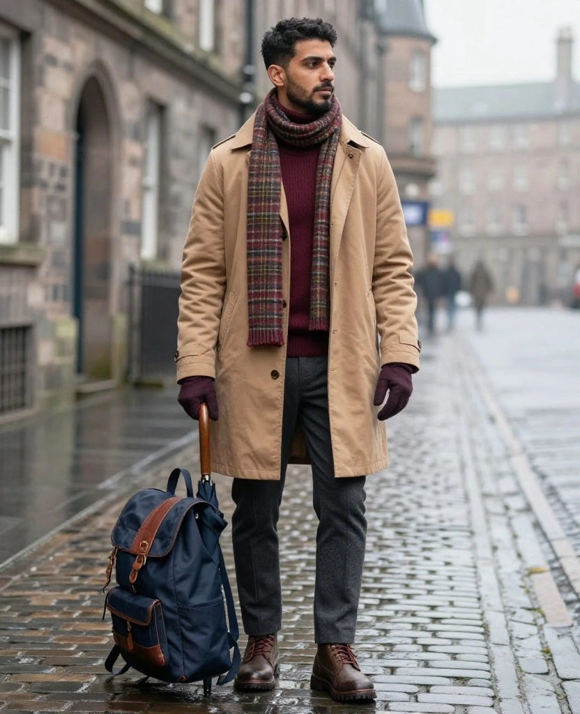 What to Wear in Edinburgh in December: 15 Cozy Winter Outfits You’ll Be Glad You Packed! 17 what to wear in Edinburgh in December What to Wear in Edinburgh in December: 15 Cozy Winter Outfits You’ll Be Glad You Packed! - 5. Choose Trousers That Can Handle Wind and Wet Pavements 1
