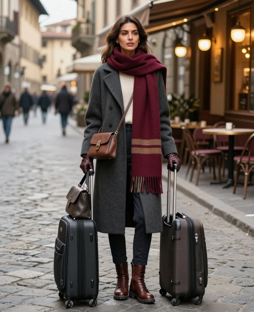 What to Wear in Florence in December: 15 Chic Winter Outfits You’ll Be Glad You Packed 73 What to Wear in Florence in December What to Wear in Florence in December: 15 Chic Winter Outfits You’ll Be Glad You Packed - 11. Let a Statement Scarf Do the Styling Work 1
