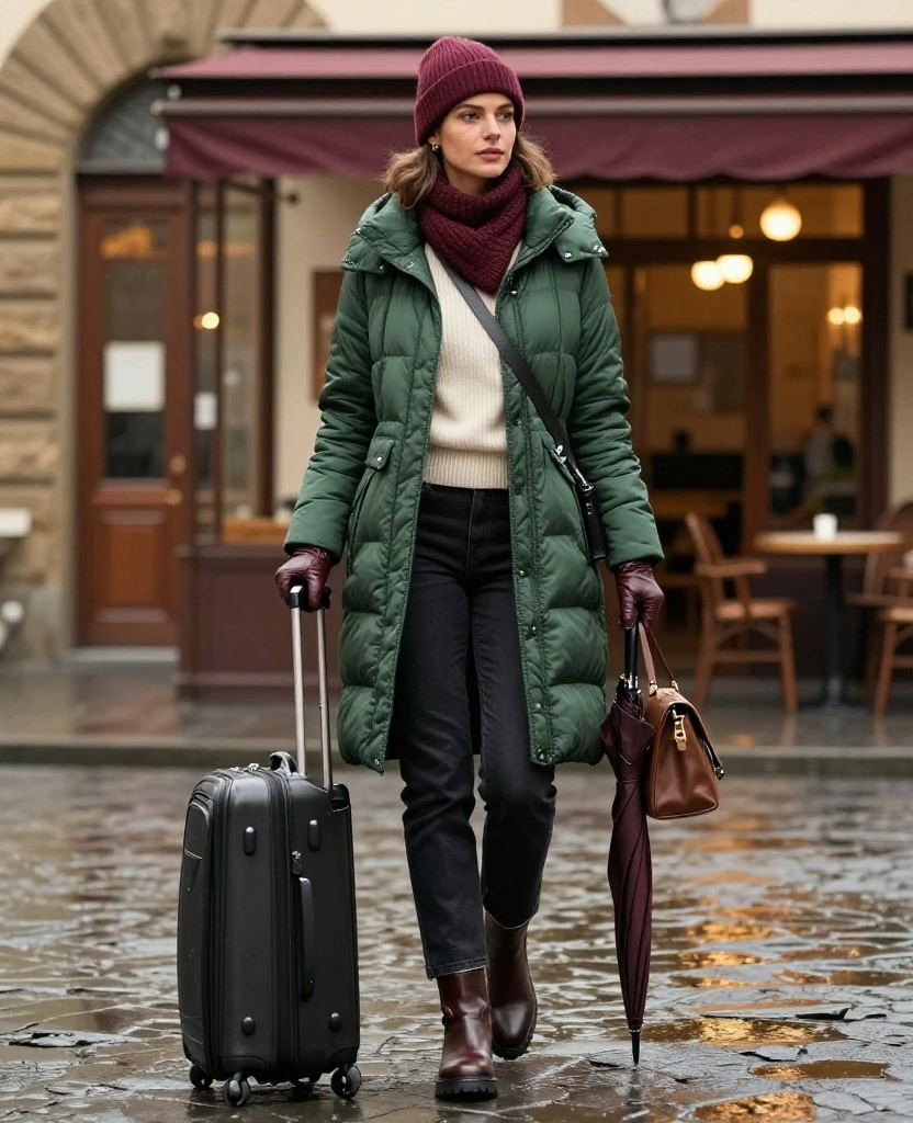 What to Wear in Florence in December: 15 Chic Winter Outfits You’ll Be Glad You Packed 8 What to Wear in Florence in December What to Wear in Florence in December: 15 Chic Winter Outfits You’ll Be Glad You Packed - 2. The Polished Puffer for Chilly Morning Walks 1