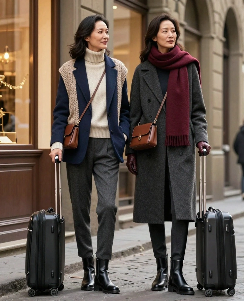 What to Wear in Florence in December: 15 Chic Winter Outfits You’ll Be Glad You Packed 22 What to Wear in Florence in December What to Wear in Florence in December: 15 Chic Winter Outfits You’ll Be Glad You Packed - 4. Tailored Trousers with a Knit Vest and Blazer 1