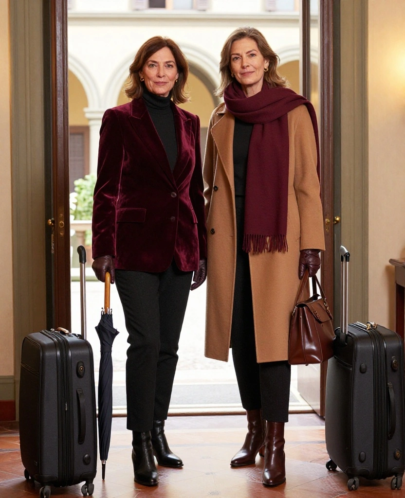 What to Wear in Florence in December: 15 Chic Winter Outfits You’ll Be Glad You Packed 52 What to Wear in Florence in December What to Wear in Florence in December: 15 Chic Winter Outfits You’ll Be Glad You Packed - 8. Velvet for a Festive Dinner Without Freezing 1