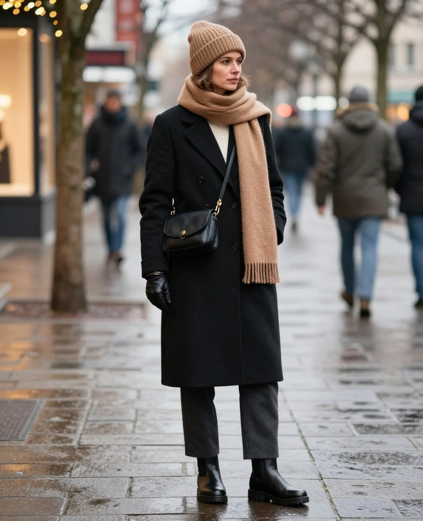 What to Wear in Frankfurt in December: 15 Chic Winter Outfits That Keep You Warm Without Looking Bulky! 88 What to Wear in Frankfurt in December What to Wear in Frankfurt in December: 15 Chic Winter Outfits That Keep You Warm Without Looking Bulky! - 14. The Scarf, Glove, and Hat Accessory Edit 1