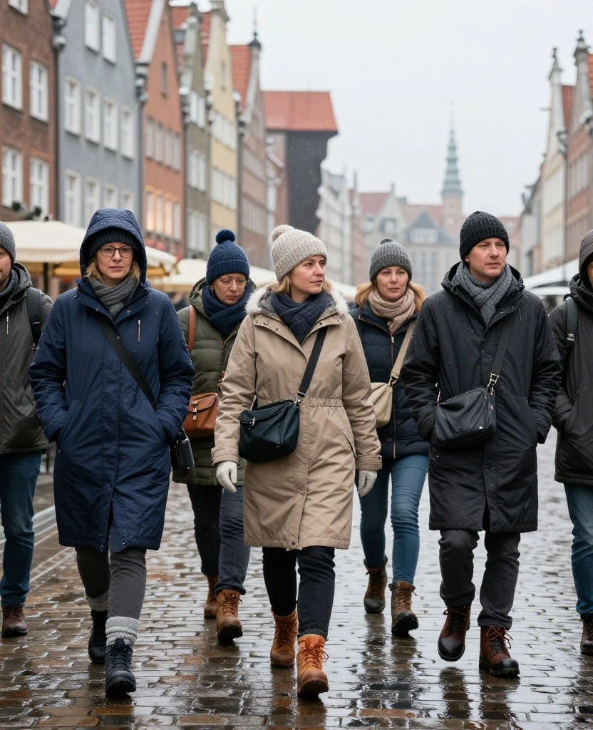 What to Wear in Gdańsk in December: 15 Cozy Winter Outfits That Beat the Baltic Chill 69 What to Wear in Gdańsk in December What to Wear in Gdańsk in December: 15 Cozy Winter Outfits That Beat the Baltic Chill - 11. Keep a Rain-Ready Outfit for Slush and Showers 1