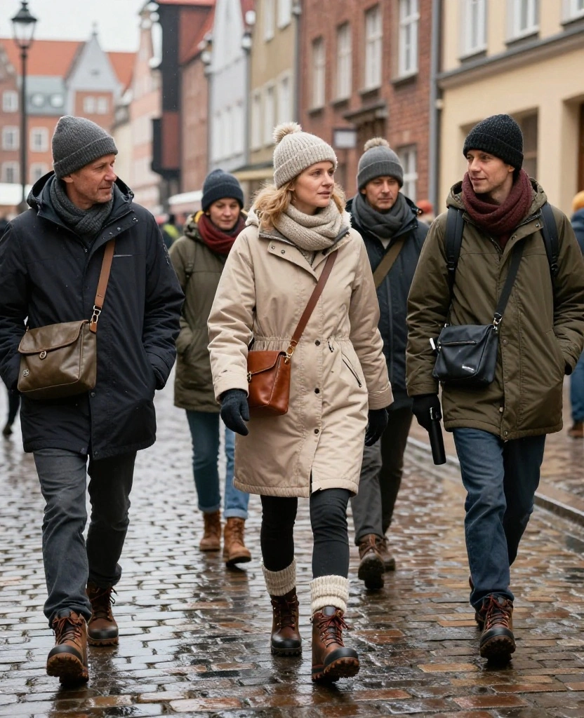 What to Wear in Gdańsk in December: 15 Cozy Winter Outfits That Beat the Baltic Chill 20 What to Wear in Gdańsk in December What to Wear in Gdańsk in December: 15 Cozy Winter Outfits That Beat the Baltic Chill - 4. Let Waterproof Boots Do the Heavy Lifting 1