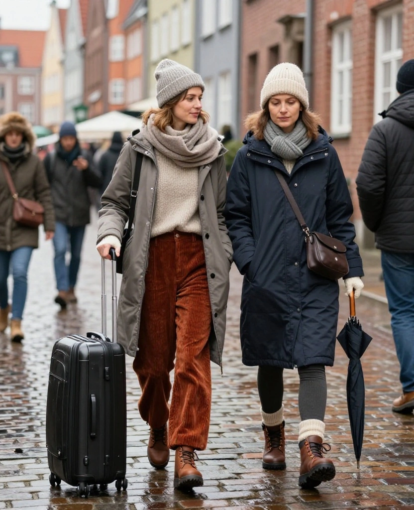 What to Wear in Gdańsk in December: 15 Cozy Winter Outfits That Beat the Baltic Chill 32 What to Wear in Gdańsk in December What to Wear in Gdańsk in December: 15 Cozy Winter Outfits That Beat the Baltic Chill - 6. Try Wide-Leg Trousers Over Thermal Leggings 1
