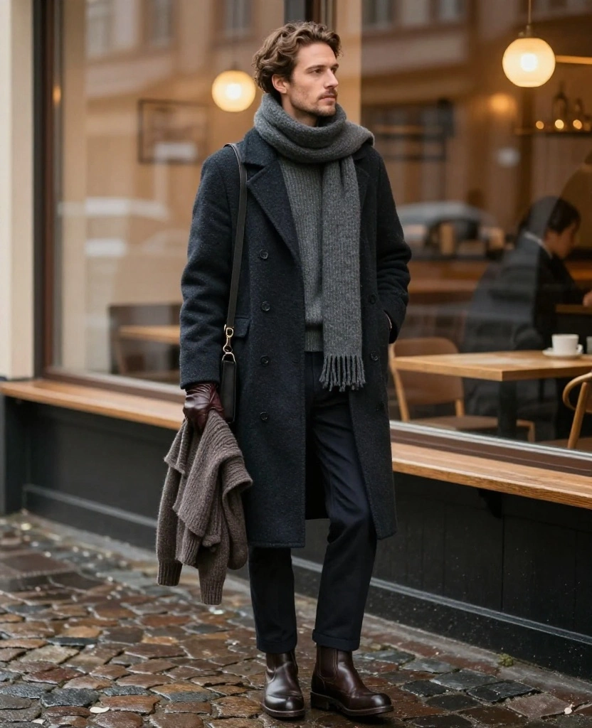 What to Wear in Gothenburg in December: 15 Cozy Winter Outfits That Beat the Scandinavian Chill 67 what to wear in Gothenburg in December What to Wear in Gothenburg in December: 15 Cozy Winter Outfits That Beat the Scandinavian Chill - 11. Create a Café-to-Dinner Outfit With One Smart Swap 1
