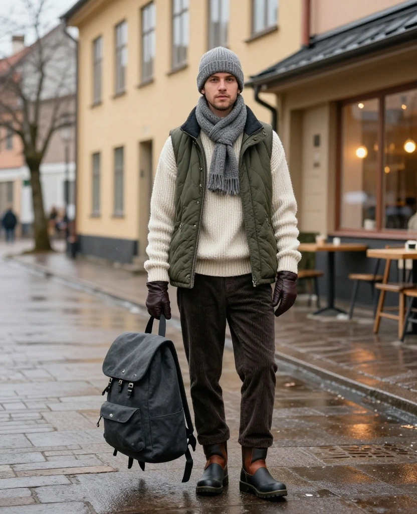 What to Wear in Gothenburg in December: 15 Cozy Winter Outfits That Beat the Scandinavian Chill 88 what to wear in Gothenburg in December What to Wear in Gothenburg in December: 15 Cozy Winter Outfits That Beat the Scandinavian Chill - 14. Add Scandinavian Texture With Fleece, Corduroy, and Quilting 1
