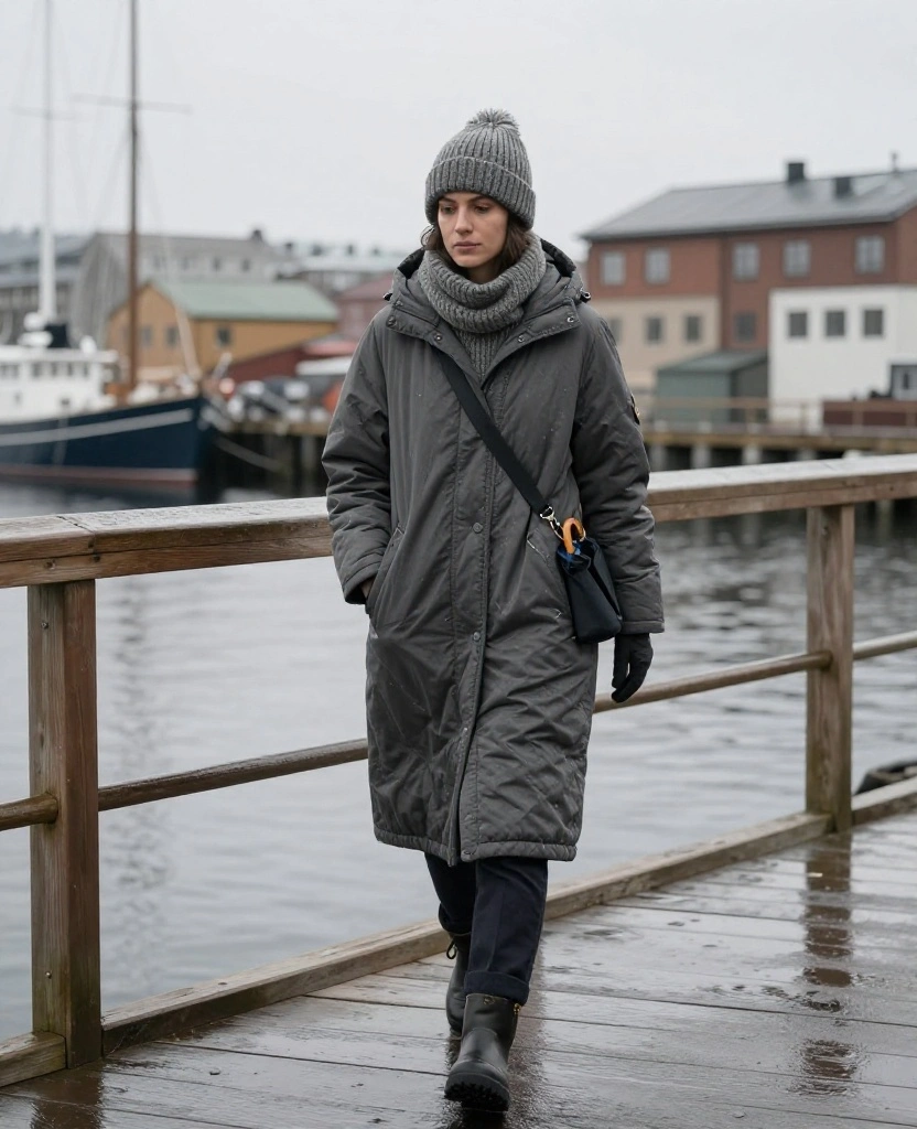 What to Wear in Gothenburg in December: 15 Cozy Winter Outfits That Beat the Scandinavian Chill 6 what to wear in Gothenburg in December What to Wear in Gothenburg in December: 15 Cozy Winter Outfits That Beat the Scandinavian Chill - 2. Choose a Long Insulated Coat for Windy Harbor Walks 1