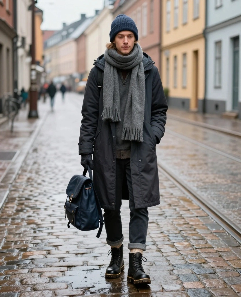 What to Wear in Gothenburg in December: 15 Cozy Winter Outfits That Beat the Scandinavian Chill 53 what to wear in Gothenburg in December What to Wear in Gothenburg in December: 15 Cozy Winter Outfits That Beat the Scandinavian Chill - 9. Let Weatherproof Boots Carry the Whole Trip 1