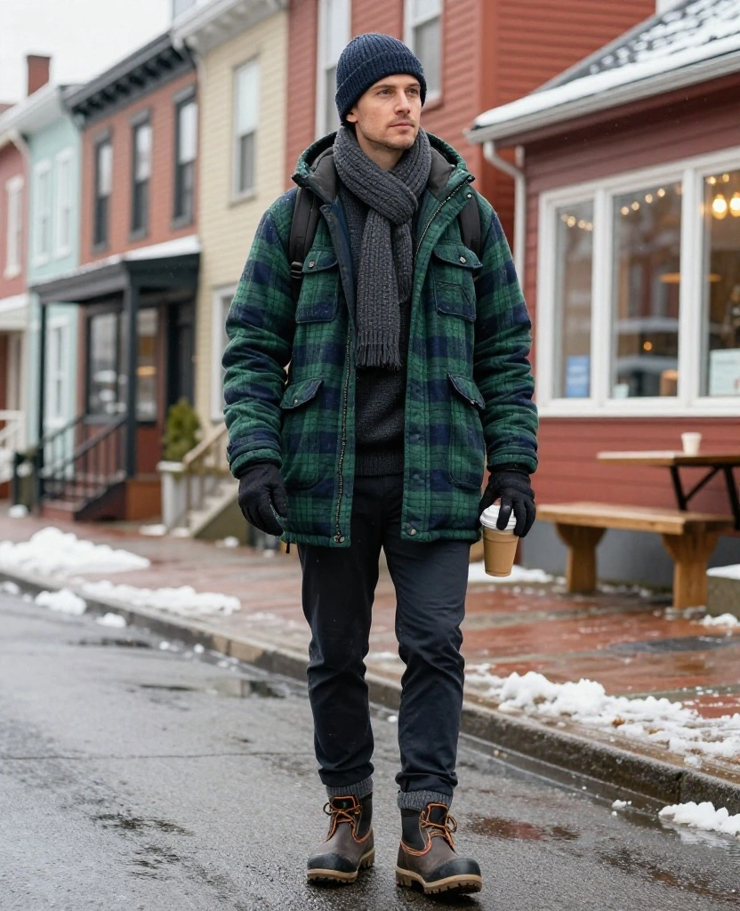What to Wear in Halifax in December: 15 Cozy Winter Outfit Ideas You’ll Be Glad You Packed! 36 What to Wear in Halifax in December What to Wear in Halifax in December: 15 Cozy Winter Outfit Ideas You’ll Be Glad You Packed! - 6. The Cozy Plaid Shirt Layer for Casual Sightseeing 1