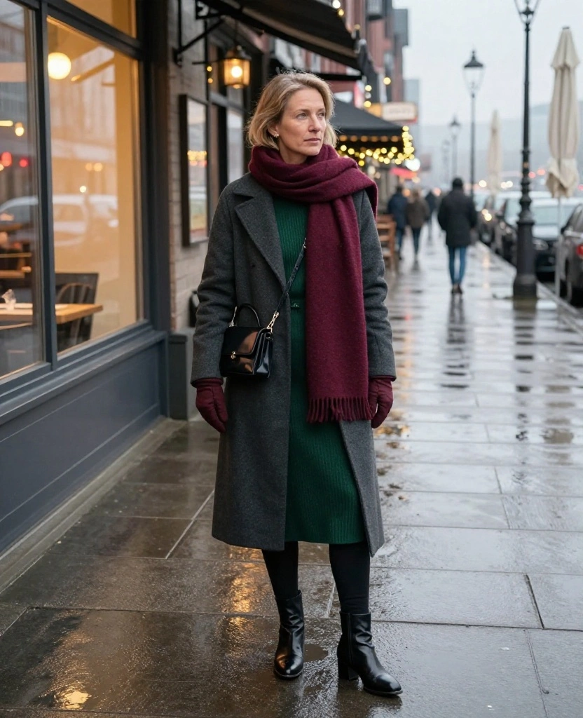 What to Wear in Hamburg in December: 15 Cozy Winter Outfits That Beat the Baltic Chill (You’ll Want to Copy #9!) 94 What to Wear in Hamburg in December What to Wear in Hamburg in December: 15 Cozy Winter Outfits That Beat the Baltic Chill (You’ll Want to Copy #9!) - 14. The Dressy Dinner Look with a Hidden Thermal Base 1