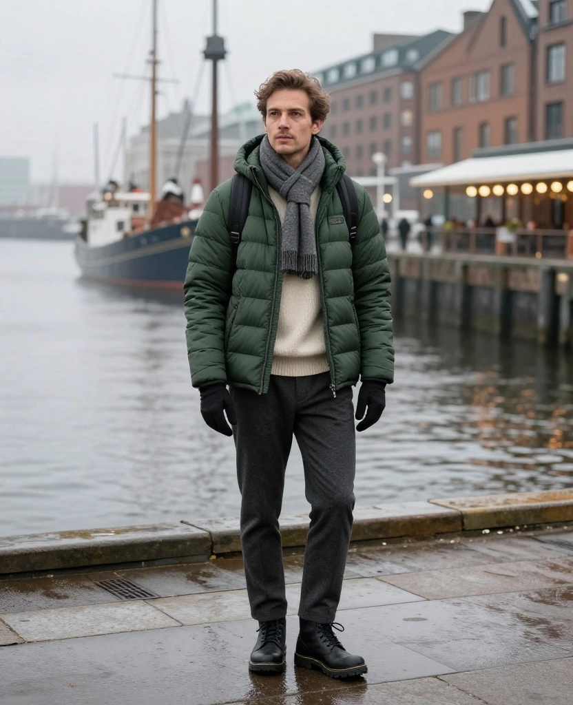 What to Wear in Hamburg in December: 15 Cozy Winter Outfits That Beat the Baltic Chill (You’ll Want to Copy #9!) 22 What to Wear in Hamburg in December What to Wear in Hamburg in December: 15 Cozy Winter Outfits That Beat the Baltic Chill (You’ll Want to Copy #9!) - 4. The Quilted Puffer with Tailored Trousers 1