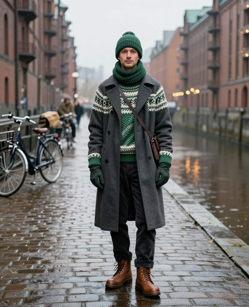 What to Wear in Hamburg in December: 15 Cozy Winter Outfits That Beat the Baltic Chill (You’ll Want to Copy #9!) 52 What to Wear in Hamburg in December What to Wear in Hamburg in December: 15 Cozy Winter Outfits That Beat the Baltic Chill (You’ll Want to Copy #9!) - 8. The Nordic-Inspired Knit Set with a Serious Coat 1