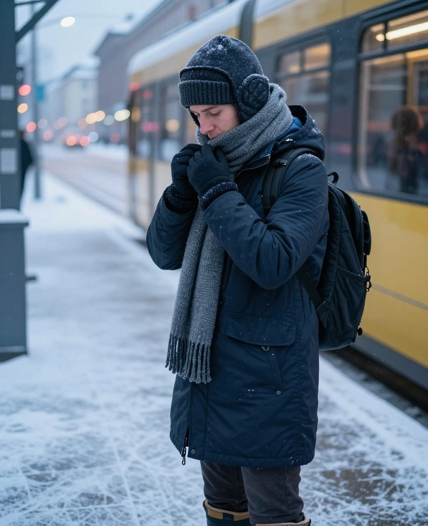 What to Wear in Helsinki Winter: 12 Genius Layering Tips for Staying Warm Without Looking Bulky 36 What to Wear in Helsinki in December What to Wear in Helsinki Winter: 12 Genius Layering Tips for Staying Warm Without Looking Bulky - 6. Seal the Small Gaps With a Hat, Scarf, and Gloves 1