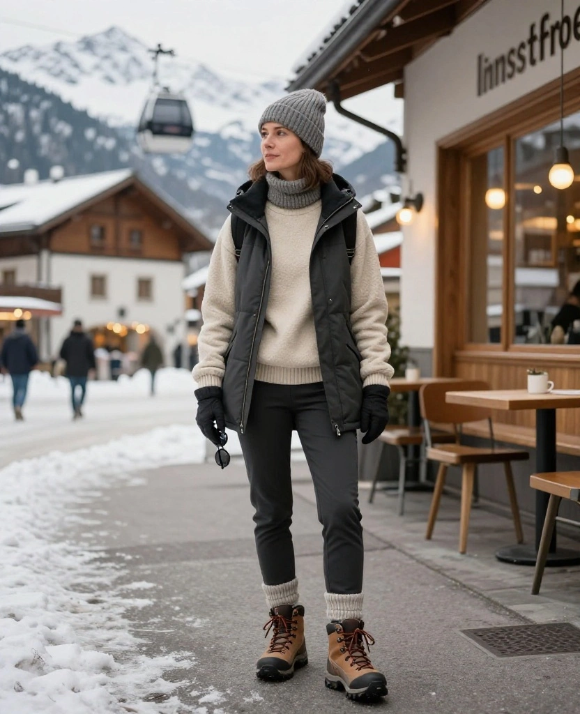What to Wear in Innsbruck in December: 15 Cozy Winter Outfits That Beat the Alpine Chill 78 What to Wear in Innsbruck in December What to Wear in Innsbruck in December: 15 Cozy Winter Outfits That Beat the Alpine Chill - 12. The Café-to-Cable-Car Outfit for Changing Temperatures 1