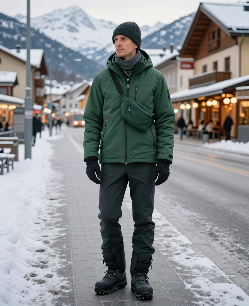 What to Wear in Innsbruck in December: 15 Cozy Winter Outfits That Beat the Alpine Chill 15 What to Wear in Innsbruck in December What to Wear in Innsbruck in December: 15 Cozy Winter Outfits That Beat the Alpine Chill - 3. The City-Ski Look with a Sleek Insulated Jacket 1