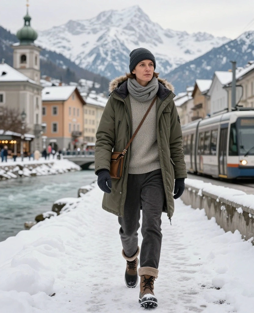 What to Wear in Innsbruck in December: 15 Cozy Winter Outfits That Beat the Alpine Chill 29 What to Wear in Innsbruck in December What to Wear in Innsbruck in December: 15 Cozy Winter Outfits That Beat the Alpine Chill - 5. Fleece-Lined Trousers for a No-Fuss Travel Day 1