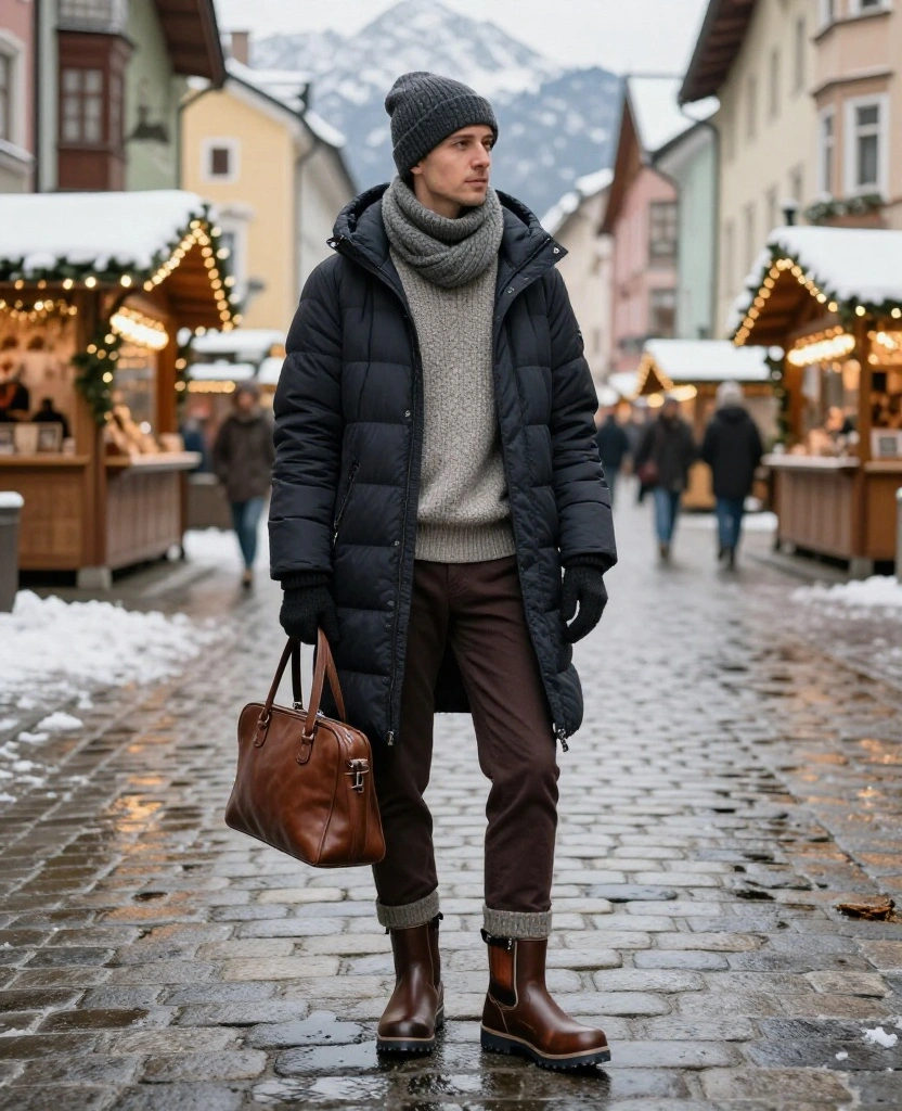What to Wear in Innsbruck in December: 15 Cozy Winter Outfits That Beat the Alpine Chill 50 What to Wear in Innsbruck in December What to Wear in Innsbruck in December: 15 Cozy Winter Outfits That Beat the Alpine Chill - 8. Waterproof Boots as the Foundation of Every Outfit 1