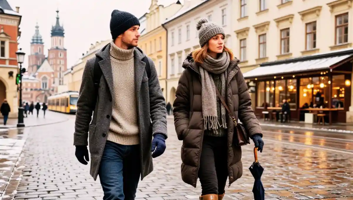 What to Wear in Kraków in December: 13 Layering Tricks That Make Freezing Weather Feel Surprisingly Easy! 1 What to Wear in Kraków in December What to Wear in Kraków in December 13 Layering Tricks That Make Freezing Weather Feel Surprisingly Easy