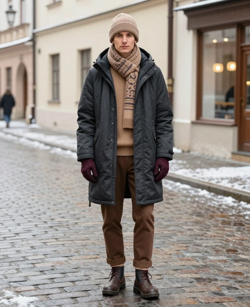 What to Wear in Kraków in December: 13 Layering Tricks That Make Freezing Weather Feel Surprisingly Easy! 62 What to Wear in Kraków in December What to Wear in Kraków in December: 13 Layering Tricks That Make Freezing Weather Feel Surprisingly Easy! - 10. Use a Simple Three-Color Formula for Easy Winter Outfits 1