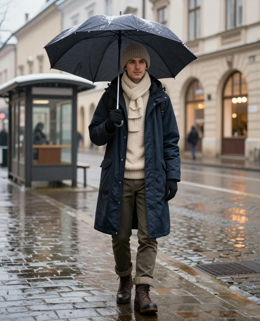 What to Wear in Kraków in December: 13 Layering Tricks That Make Freezing Weather Feel Surprisingly Easy! 71 What to Wear in Kraków in December What to Wear in Kraków in December: 13 Layering Tricks That Make Freezing Weather Feel Surprisingly Easy! - 11. Dress for Moisture With Quick-Drying and Water-Resistant Layers 1
