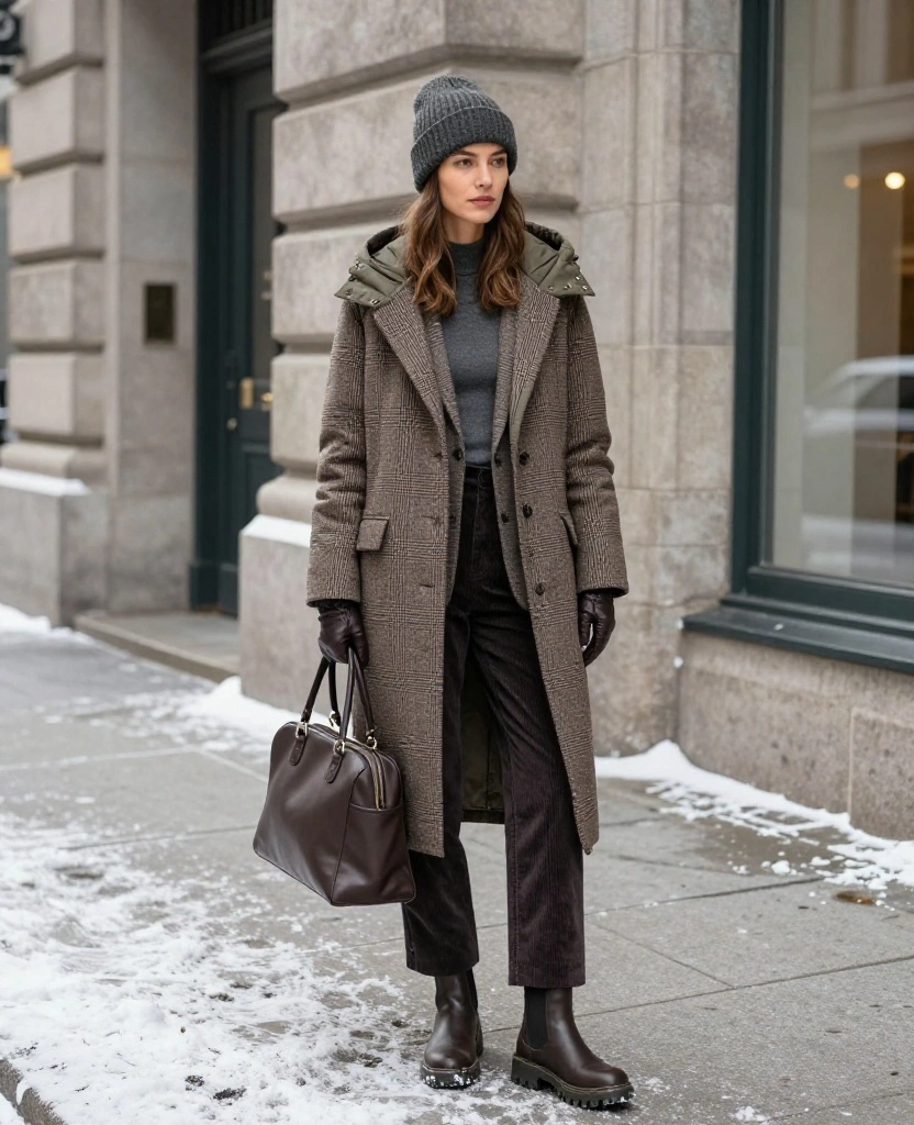 What to Wear in Montréal in December: 15 Warm Winter Outfits That Look Chic, Not Bulky! 4 What to Wear in Montréal in December What to Wear in Montréal in December: 15 Warm Winter Outfits That Look Chic, Not Bulky! - 4. The Blazer Under an Insulated Parka 1