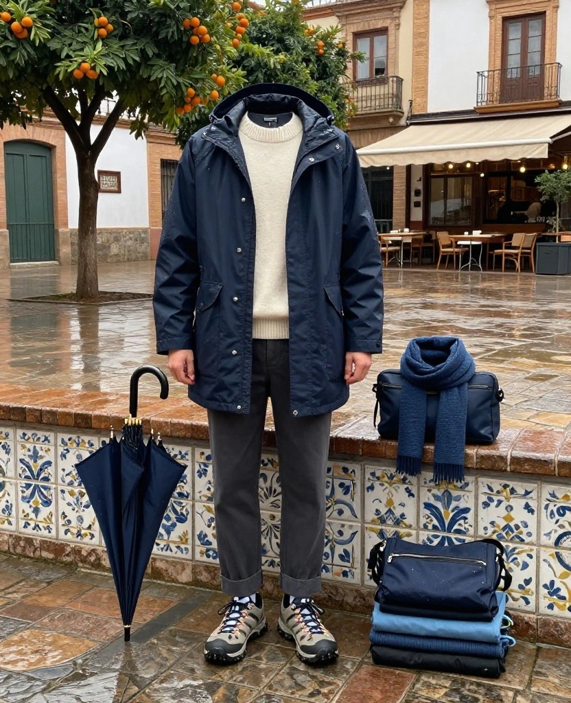 What to Wear in Seville in December: 12 Rain-Proof Outfit Ideas That Keep You Stylish and Comfortable 67 what to wear in Seville in December What to Wear in Seville in December: 12 Rain-Proof Outfit Ideas That Keep You Stylish and Comfortable - 11. A Carry-On Capsule Built Around Three Reliable Layers 1
