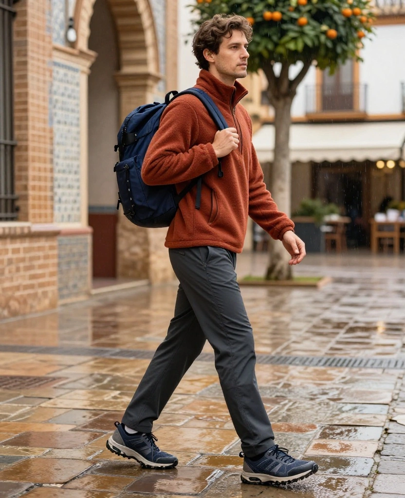 What to Wear in Seville in December: 12 Rain-Proof Outfit Ideas That Keep You Stylish and Comfortable 43 what to wear in Seville in December What to Wear in Seville in December: 12 Rain-Proof Outfit Ideas That Keep You Stylish and Comfortable - 7. The Sporty Sightseeing Outfit for Long Walking Days 1