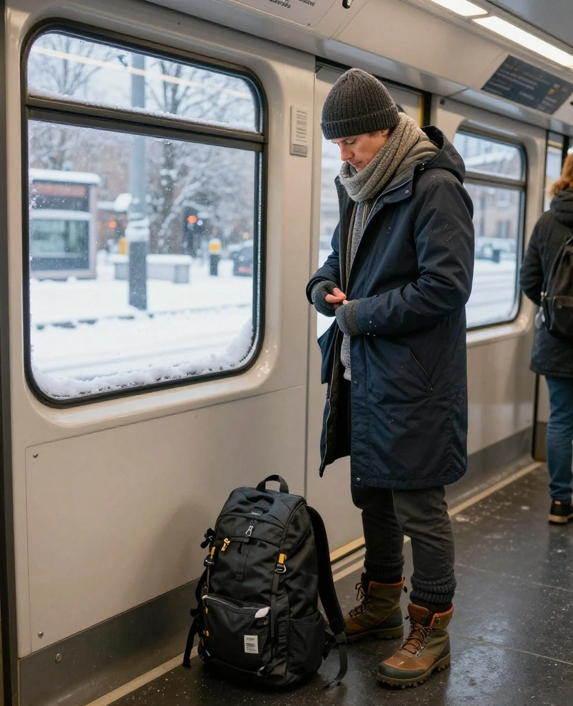 What to Wear in Stockholm in December: 13 Layering Tricks for Staying Cozy All Day 62 What to Wear in Stockholm in December What to Wear in Stockholm in December: 13 Layering Tricks for Staying Cozy All Day - 10. Build Layers You Can Remove on Public Transit 1