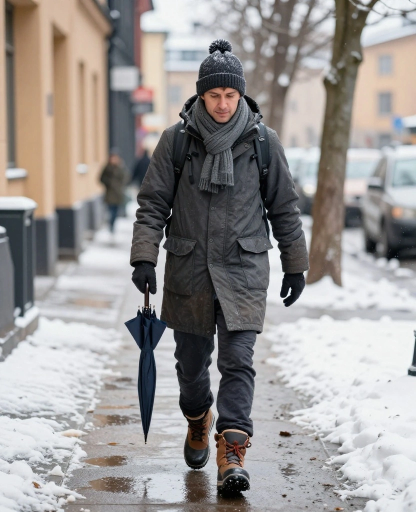 What to Wear in Stockholm in December: 13 Layering Tricks for Staying Cozy All Day 71 What to Wear in Stockholm in December What to Wear in Stockholm in December: 13 Layering Tricks for Staying Cozy All Day - 11. Keep Hems and Bags Ready for Slush 1