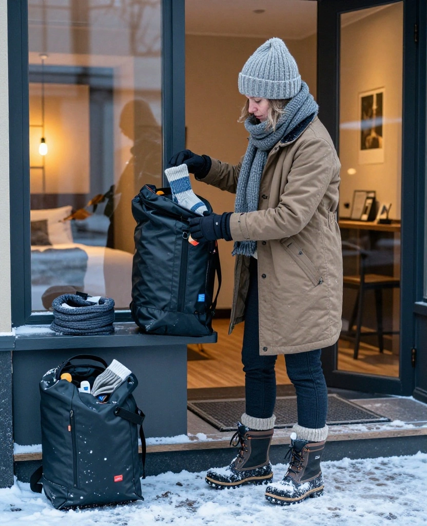 What to Wear in Stockholm in December: 13 Layering Tricks for Staying Cozy All Day 85 What to Wear in Stockholm in December What to Wear in Stockholm in December: 13 Layering Tricks for Staying Cozy All Day - 13. Pack a Small Backup Kit for the Longest Days 1