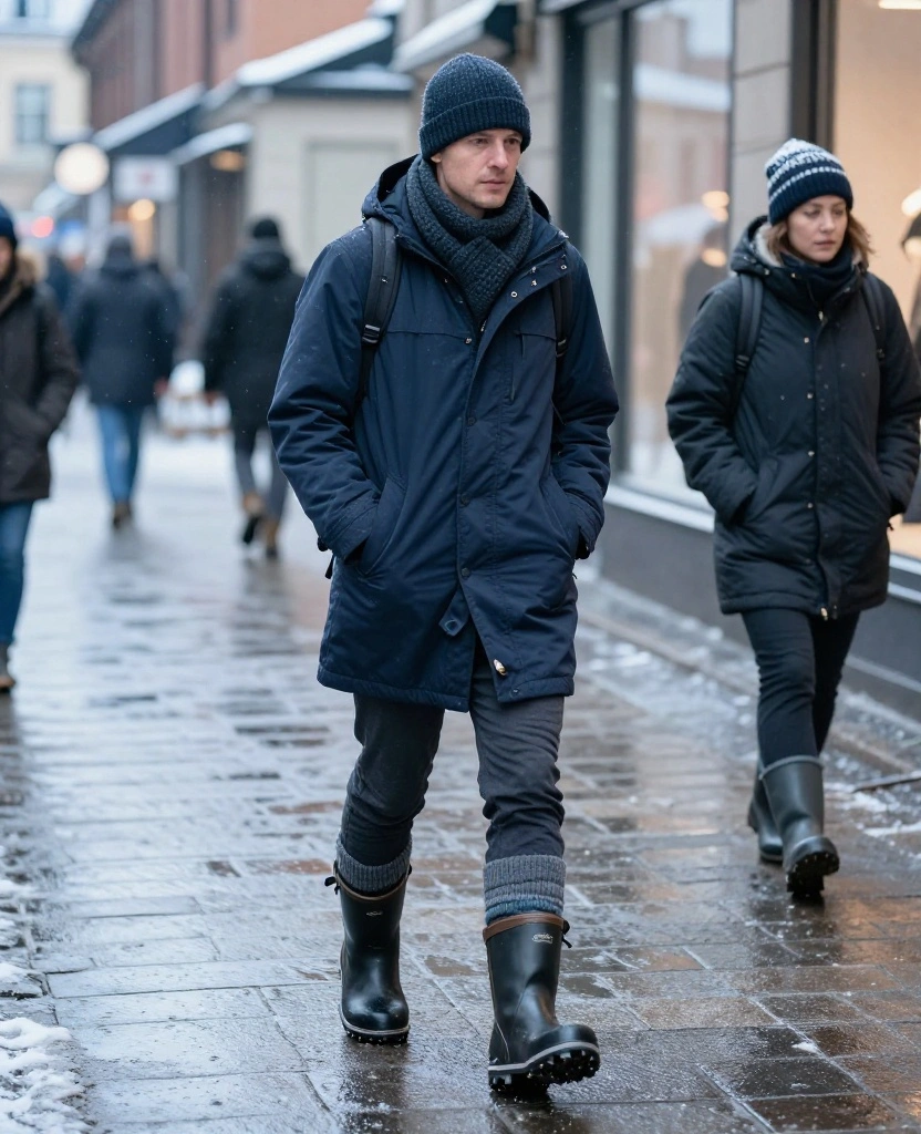 What to Wear in Stockholm in December: 13 Layering Tricks for Staying Cozy All Day 32 What to Wear in Stockholm in December What to Wear in Stockholm in December: 13 Layering Tricks for Staying Cozy All Day - 6. Treat Socks and Boots as Serious Gear 1
