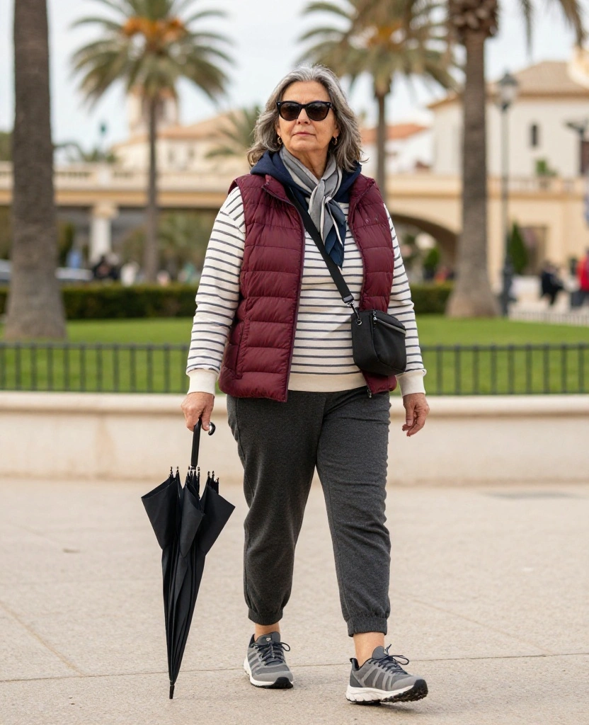 What to Wear in Valencia in December: 15 Chic Outfit Ideas You’ll Want to Copy! 67 What to Wear in Valencia in December What to Wear in Valencia in December: 15 Chic Outfit Ideas You’ll Want to Copy! - 11. The Sporty Puffer Vest for Long Garden Walks 1