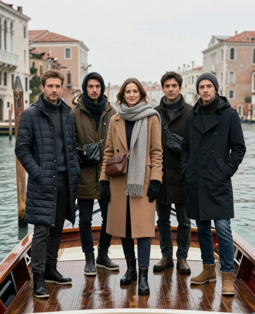 What to Wear in Venice Winter: 13 Layering Tricks That Keep You Cozy Without the Bulky Look 76 What to Wear in Venice in December What to Wear in Venice Winter: 13 Layering Tricks That Keep You Cozy Without the Bulky Look - 12. Dress for the Vaporetto With a Windproof Middle 1