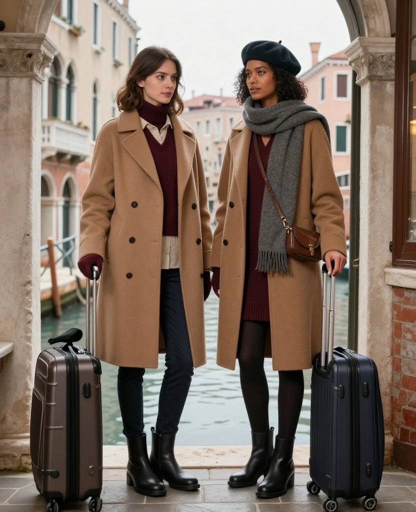 What to Wear in Venice Winter: 13 Layering Tricks That Keep You Cozy Without the Bulky Look 83 What to Wear in Venice in December What to Wear in Venice Winter: 13 Layering Tricks That Keep You Cozy Without the Bulky Look - 13. Pack Three Outfit Formulas Instead of Thirteen Separate Looks 1