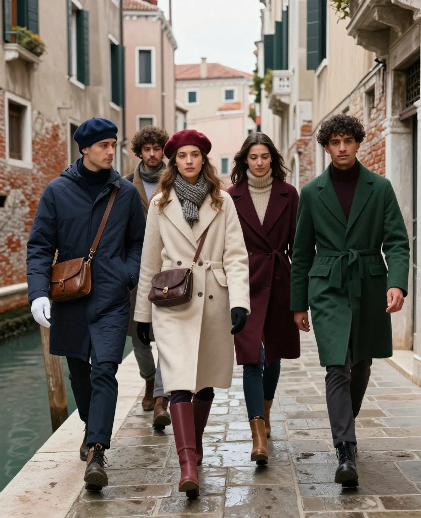 What to Wear in Venice Winter: 13 Layering Tricks That Keep You Cozy Without the Bulky Look 32 What to Wear in Venice in December What to Wear in Venice Winter: 13 Layering Tricks That Keep You Cozy Without the Bulky Look - 6. Build Outfits Around One Quiet Color Palette 1