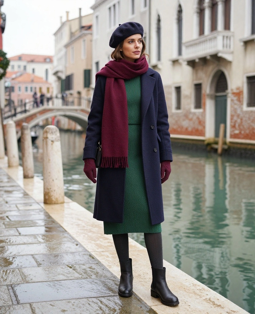 What to Wear in Venice Winter: 13 Layering Tricks That Keep You Cozy Without the Bulky Look 48 What to Wear in Venice in December What to Wear in Venice Winter: 13 Layering Tricks That Keep You Cozy Without the Bulky Look - 8. Wear a Thermal Tights Formula With Skirts and Dresses 1