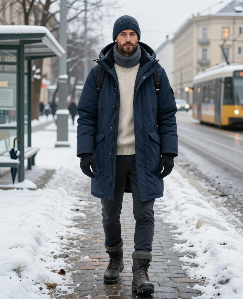 What to Wear in Warsaw in December for Men: 14 Sharp Winter Looks That Handle Freezing Temperatures 74 What to wear in Warsaw in December What to Wear in Warsaw in December for Men: 14 Sharp Winter Looks That Handle Freezing Temperatures - 12. The Thermal-First Outfit for Truly Bitter Days 1
