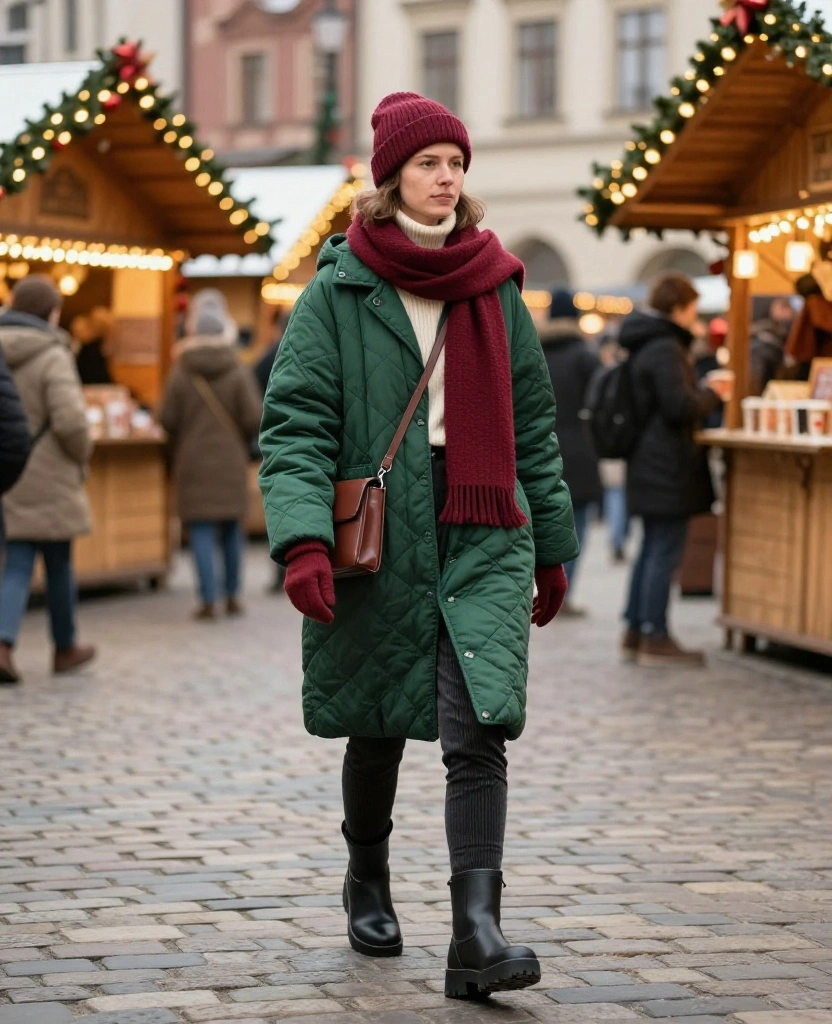 What to Wear to the Wrocław Christmas Market: 12 Festive Outfits That Beat the Chill! 57 What to Wear in Wrocław in December What to Wear to the Wrocław Christmas Market: 12 Festive Outfits That Beat the Chill! - 9. The Petite-Friendly Short Coat and High-Waisted Trousers 1